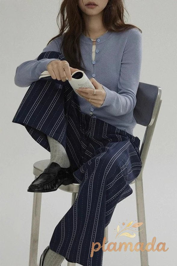 Wool Blend Layered Cardigan