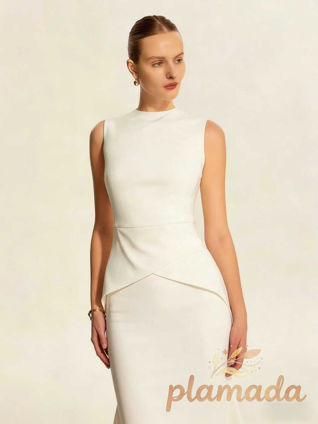 Sleeveless Pleated Dress