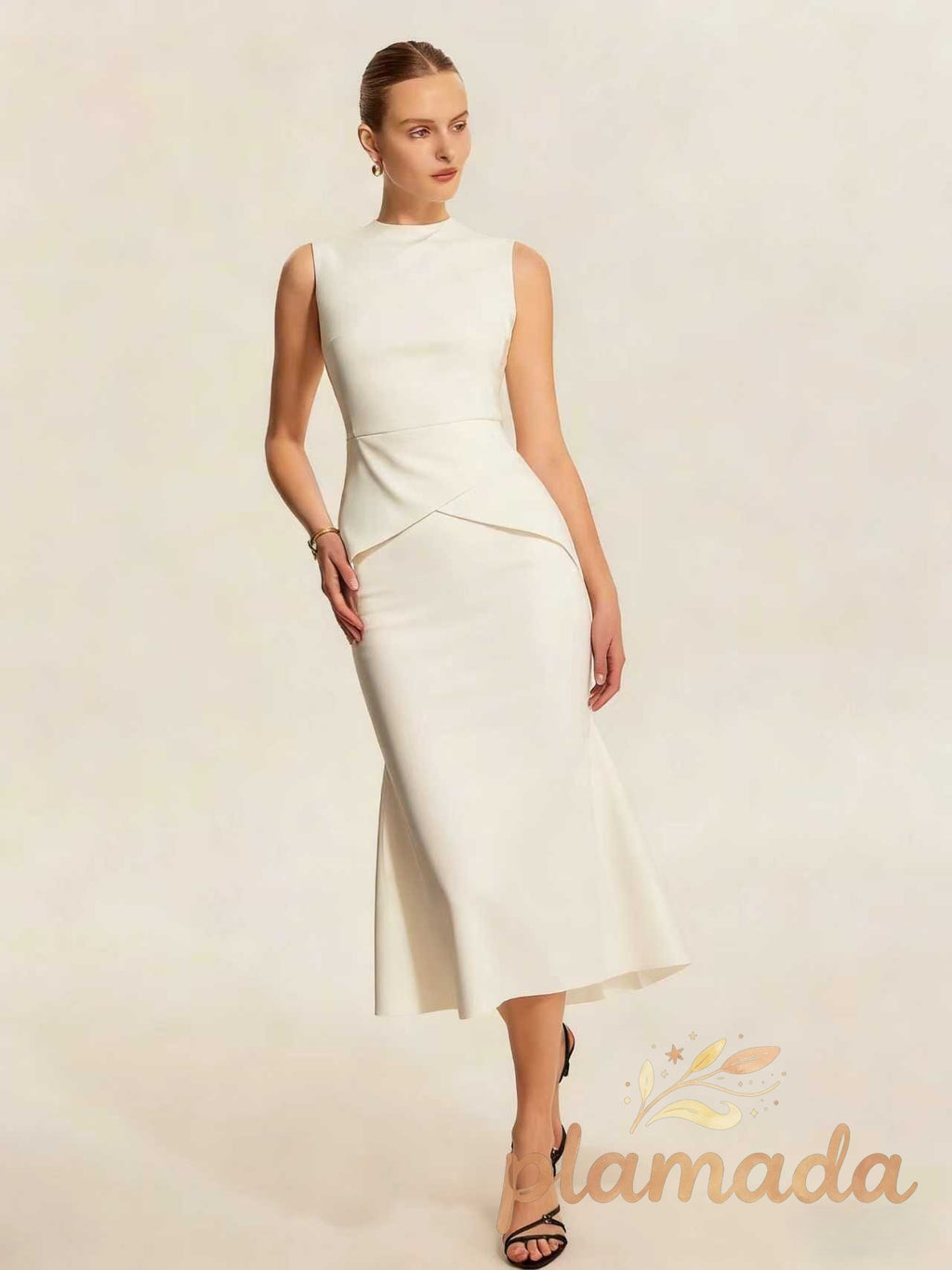Sleeveless Pleated Dress