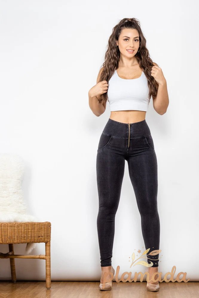 Plus Size High Waist Butt Lifting Yoga Denim Jeans