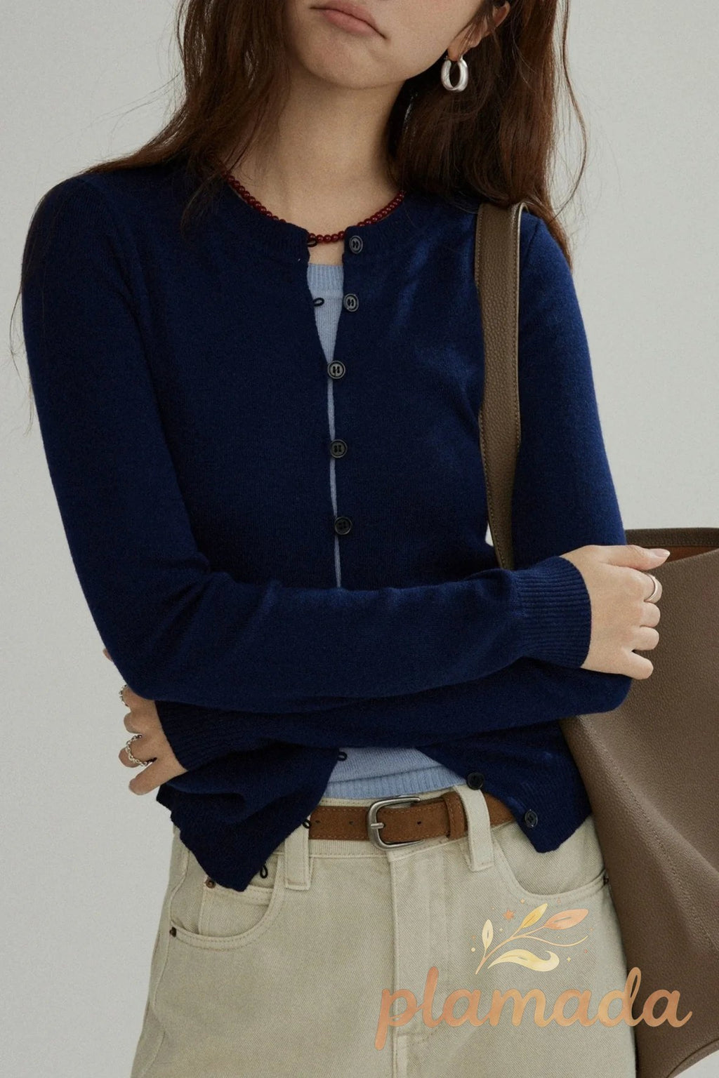 Wool Blend Layered Cardigan