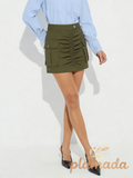 Faux Leather Mini Skirt