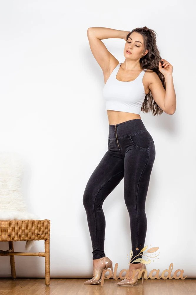 Plus Size High Waist Butt Lifting Yoga Denim Jeans