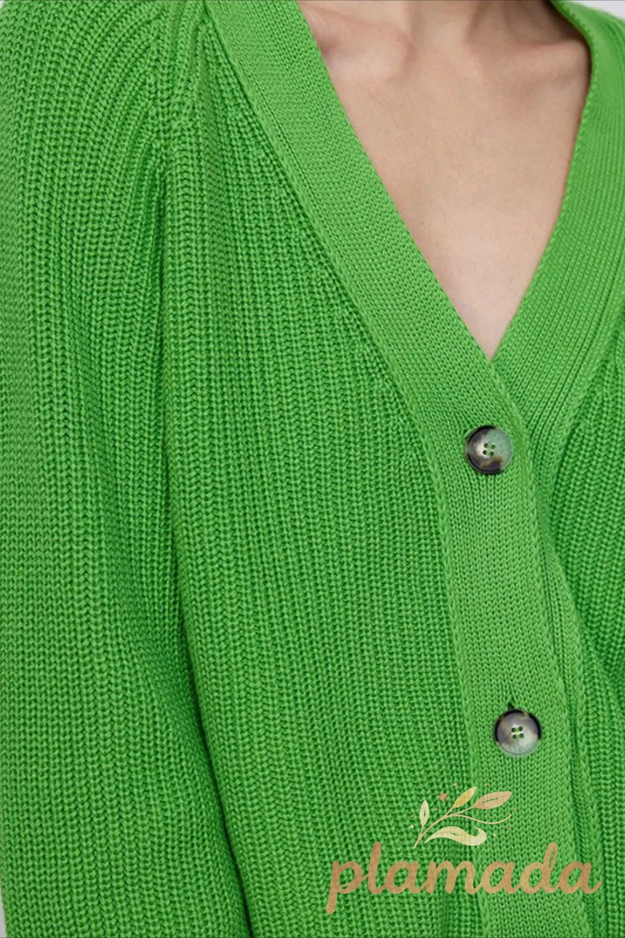 V Neck Cropped Batwing Cardigan