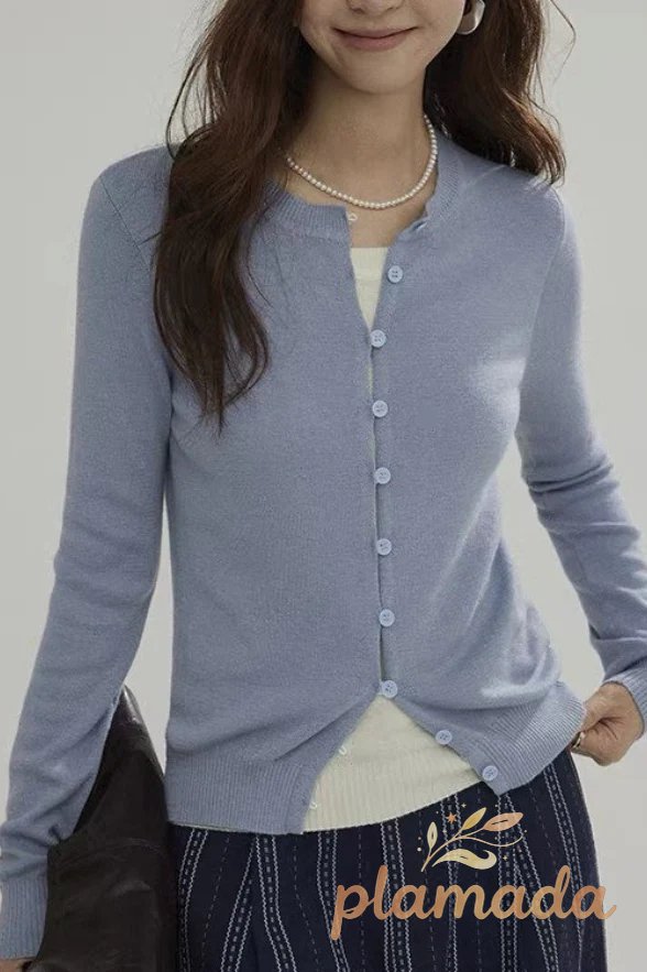 Wool Blend Layered Cardigan